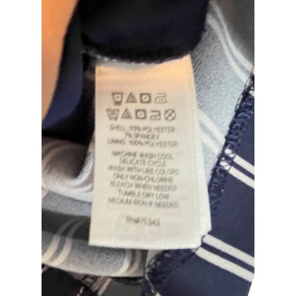 Tahari Womens Sleeveless Striped Jumpsuit Size 6 - Picture 9 of 10